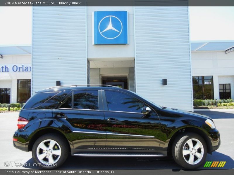 Black / Black 2009 Mercedes-Benz ML 350