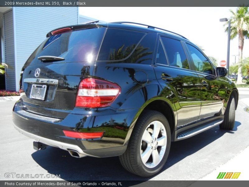 Black / Black 2009 Mercedes-Benz ML 350