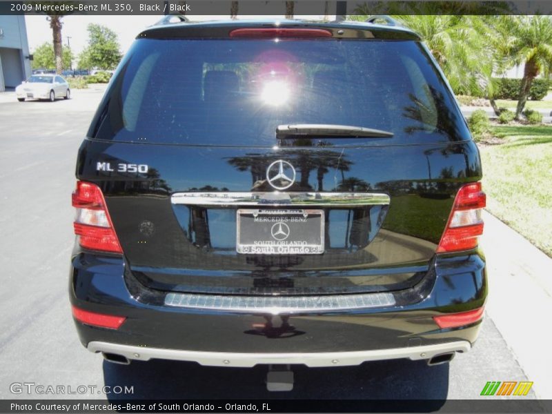 Black / Black 2009 Mercedes-Benz ML 350