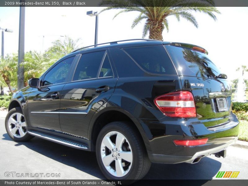 Black / Black 2009 Mercedes-Benz ML 350