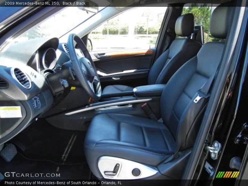 Black / Black 2009 Mercedes-Benz ML 350