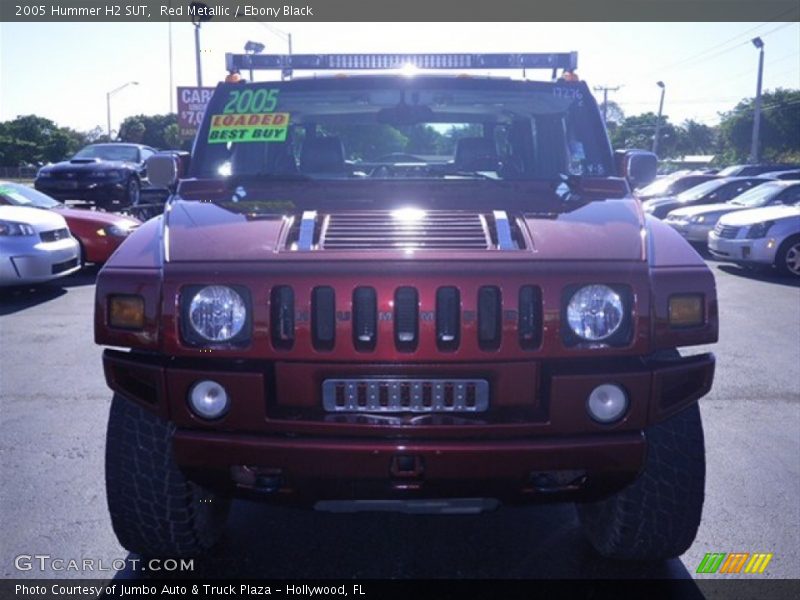 Red Metallic / Ebony Black 2005 Hummer H2 SUT