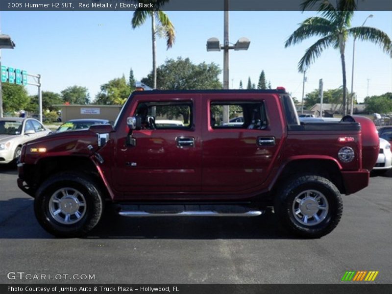 Red Metallic / Ebony Black 2005 Hummer H2 SUT