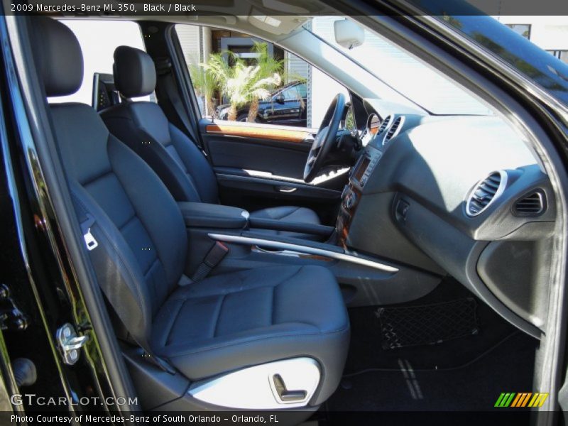 Black / Black 2009 Mercedes-Benz ML 350