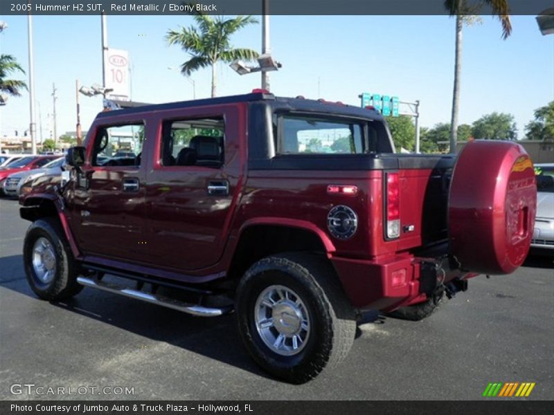Red Metallic / Ebony Black 2005 Hummer H2 SUT