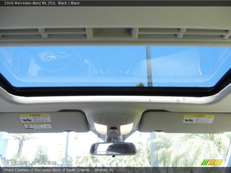 Black / Black 2009 Mercedes-Benz ML 350