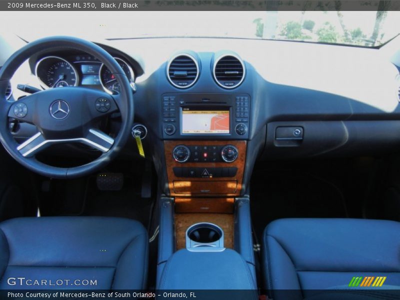 Black / Black 2009 Mercedes-Benz ML 350