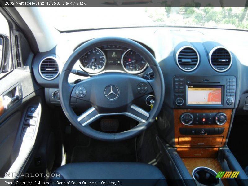 Black / Black 2009 Mercedes-Benz ML 350