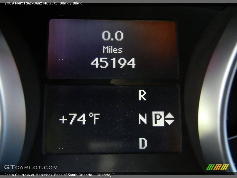 Black / Black 2009 Mercedes-Benz ML 350