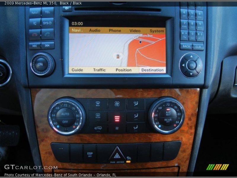Black / Black 2009 Mercedes-Benz ML 350