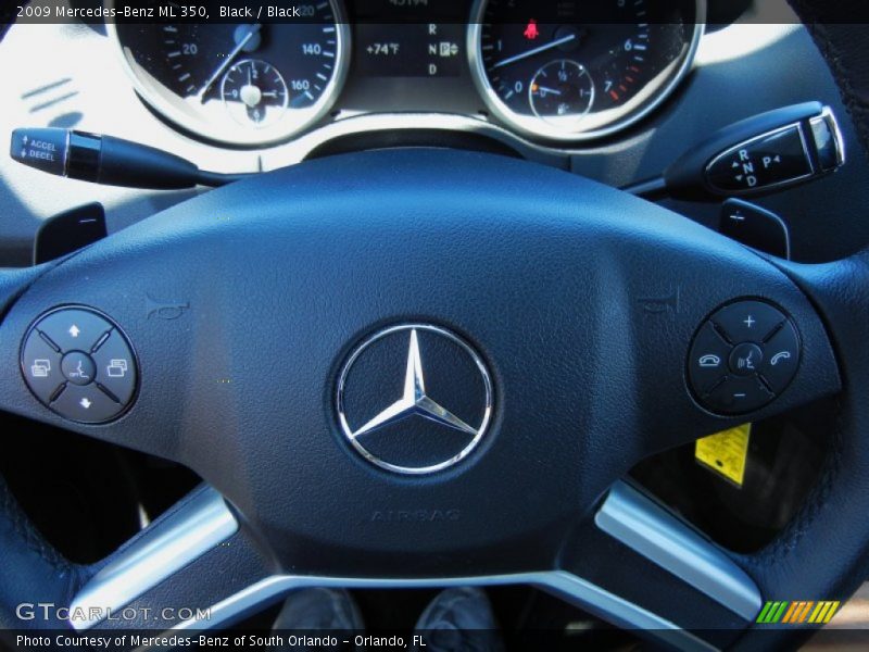 Black / Black 2009 Mercedes-Benz ML 350