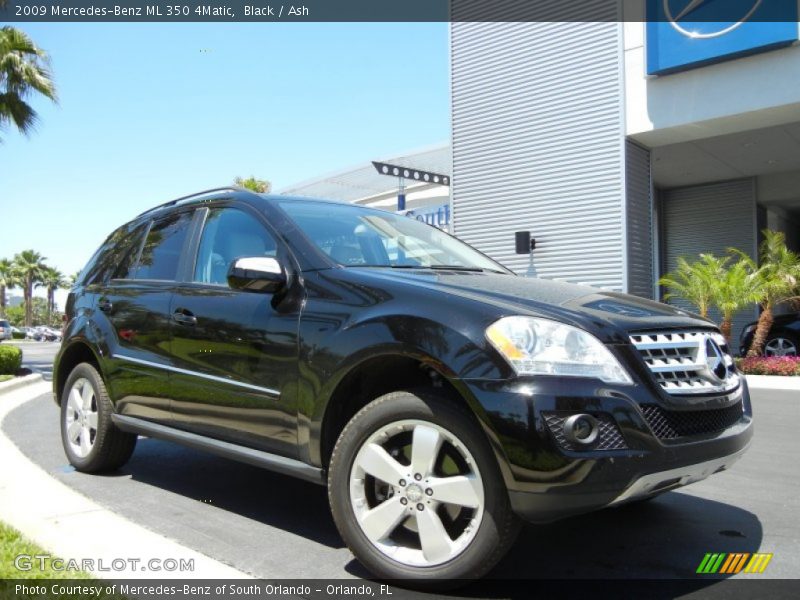 Black / Ash 2009 Mercedes-Benz ML 350 4Matic