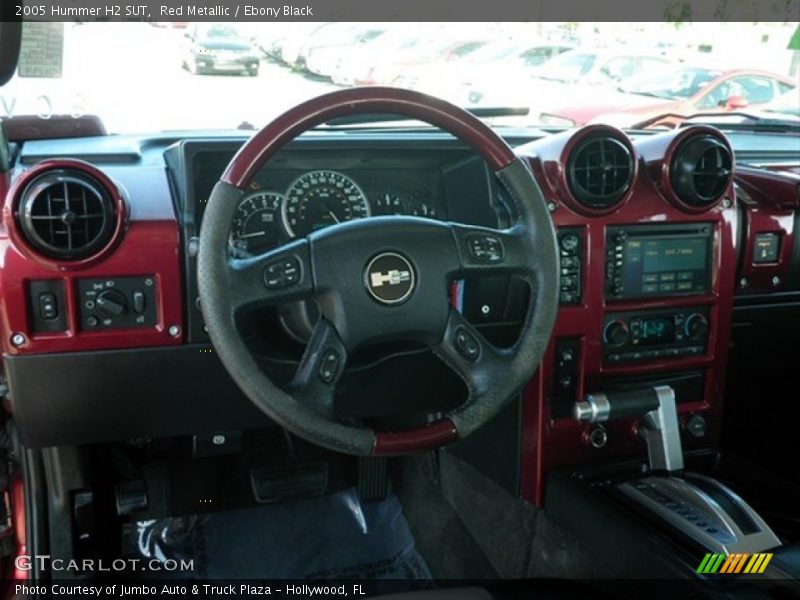 Red Metallic / Ebony Black 2005 Hummer H2 SUT