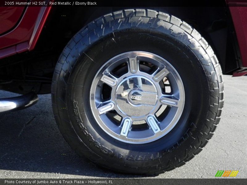 Red Metallic / Ebony Black 2005 Hummer H2 SUT