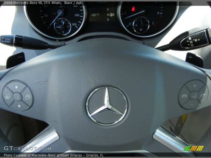Black / Ash 2009 Mercedes-Benz ML 350 4Matic
