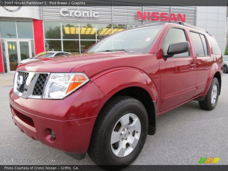 Red Brawn / Graphite 2007 Nissan Pathfinder S