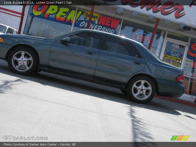 Lichen Green Pearl / Tan 1998 Mazda 626 LX