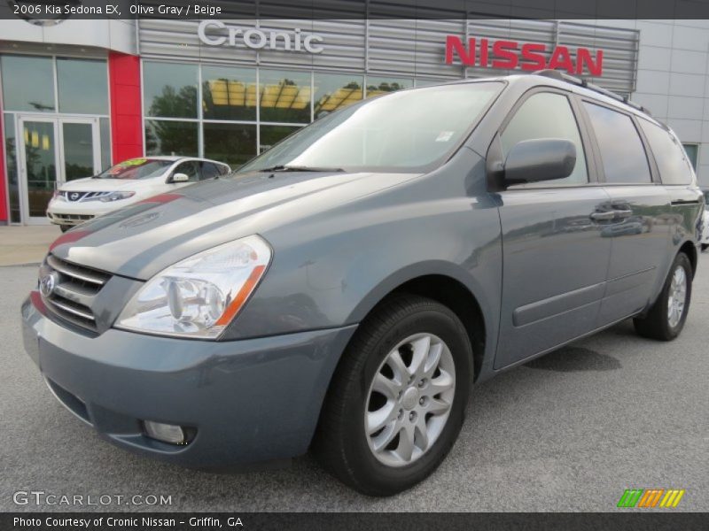 Olive Gray / Beige 2006 Kia Sedona EX