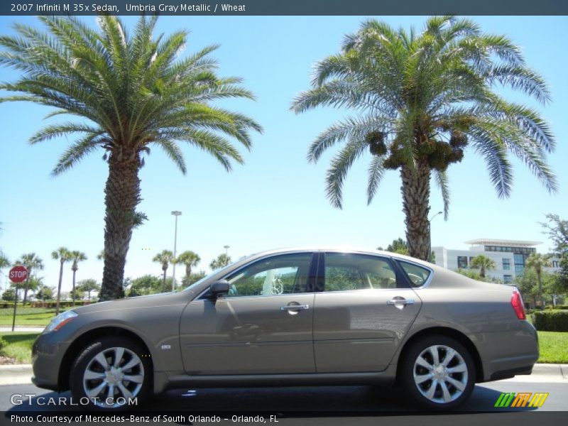 Umbria Gray Metallic / Wheat 2007 Infiniti M 35x Sedan