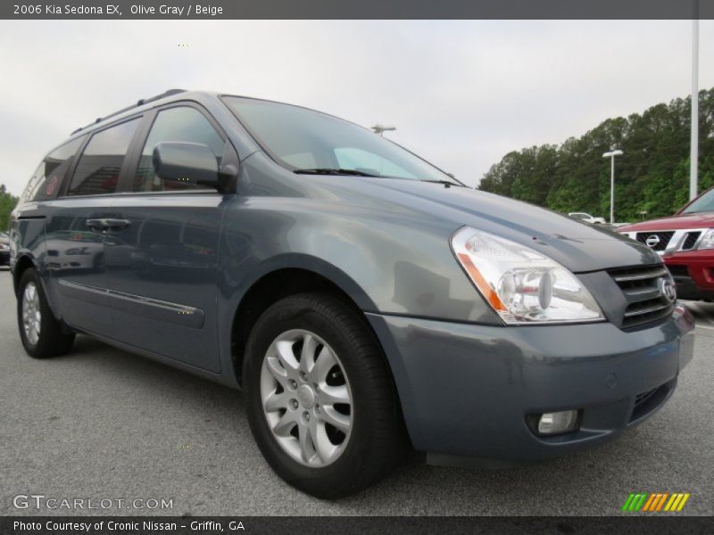 Olive Gray / Beige 2006 Kia Sedona EX