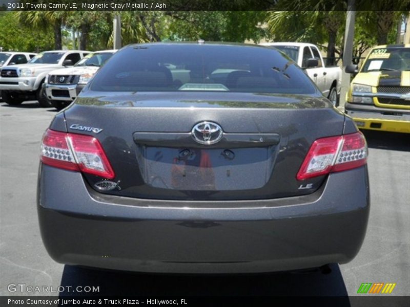 Magnetic Gray Metallic / Ash 2011 Toyota Camry LE