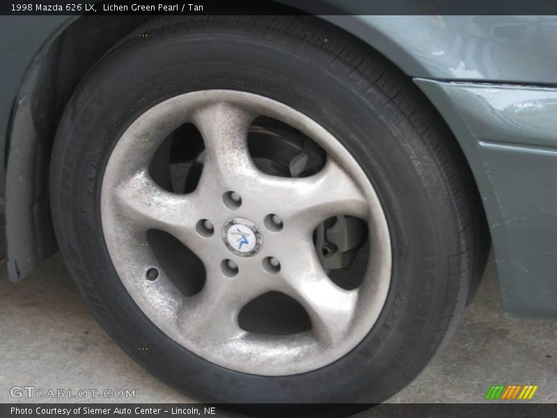 Lichen Green Pearl / Tan 1998 Mazda 626 LX