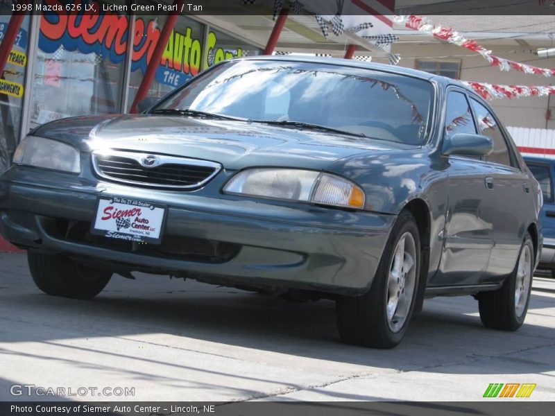 Lichen Green Pearl / Tan 1998 Mazda 626 LX