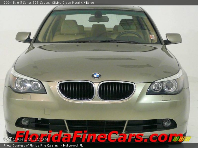 Olivine Green Metallic / Beige 2004 BMW 5 Series 525i Sedan