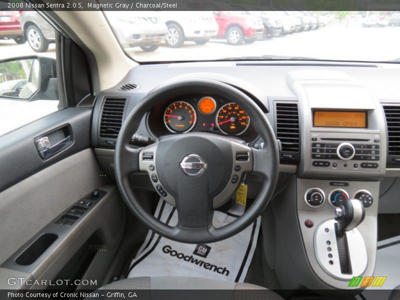Magnetic Gray / Charcoal/Steel 2008 Nissan Sentra 2.0 S