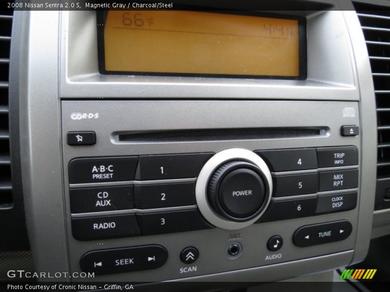 Magnetic Gray / Charcoal/Steel 2008 Nissan Sentra 2.0 S