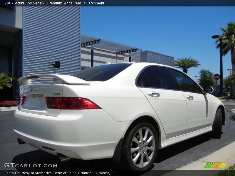 Premium White Pearl / Parchment 2007 Acura TSX Sedan