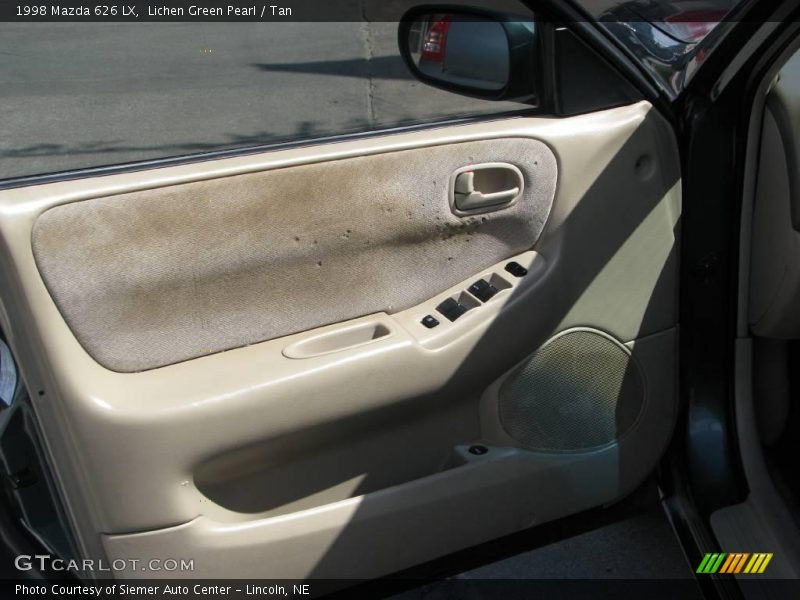 Lichen Green Pearl / Tan 1998 Mazda 626 LX