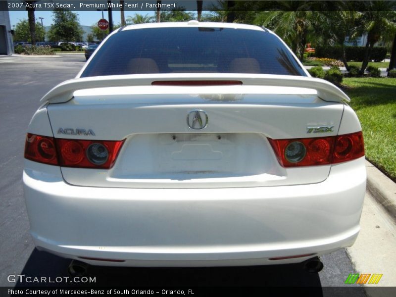 Premium White Pearl / Parchment 2007 Acura TSX Sedan