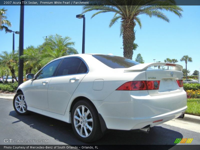 Premium White Pearl / Parchment 2007 Acura TSX Sedan