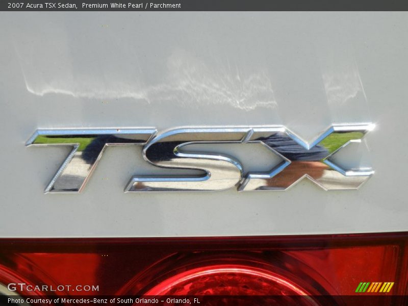 Premium White Pearl / Parchment 2007 Acura TSX Sedan