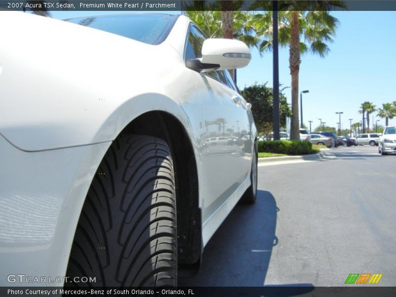 Premium White Pearl / Parchment 2007 Acura TSX Sedan