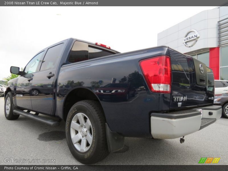 Majestic Blue / Almond 2008 Nissan Titan LE Crew Cab