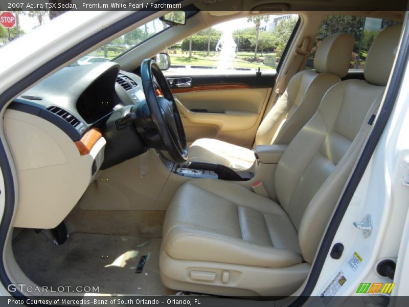 Premium White Pearl / Parchment 2007 Acura TSX Sedan
