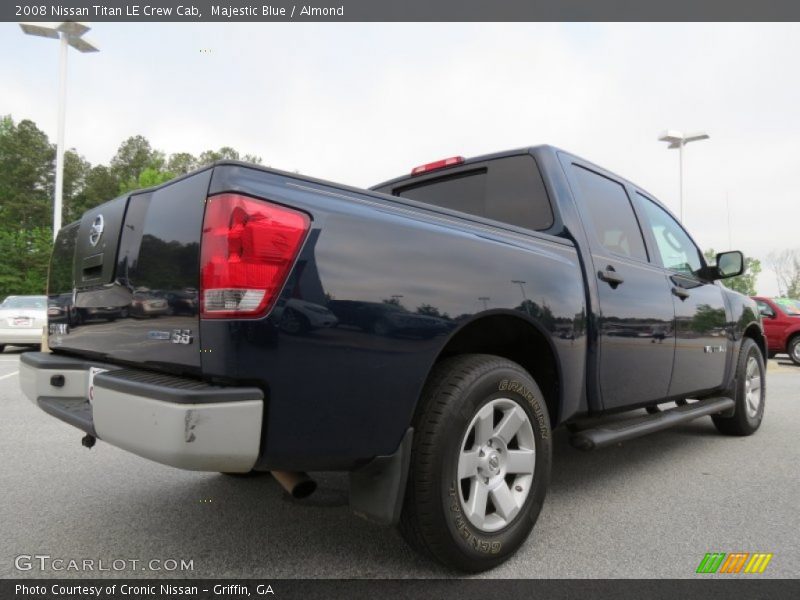 Majestic Blue / Almond 2008 Nissan Titan LE Crew Cab