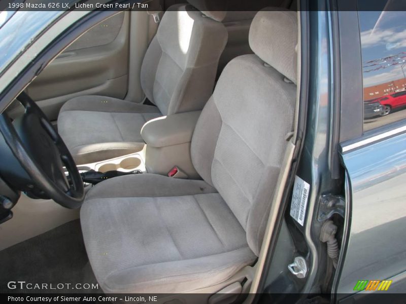 Lichen Green Pearl / Tan 1998 Mazda 626 LX