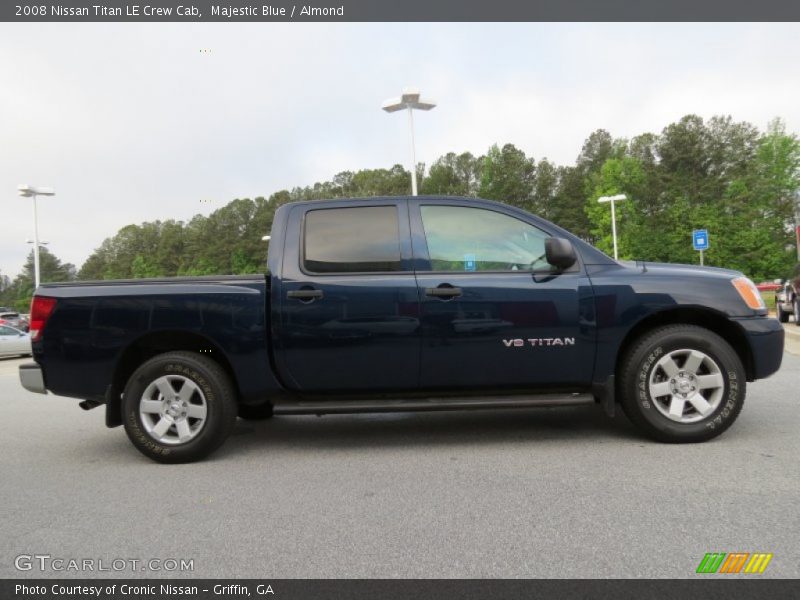 Majestic Blue / Almond 2008 Nissan Titan LE Crew Cab