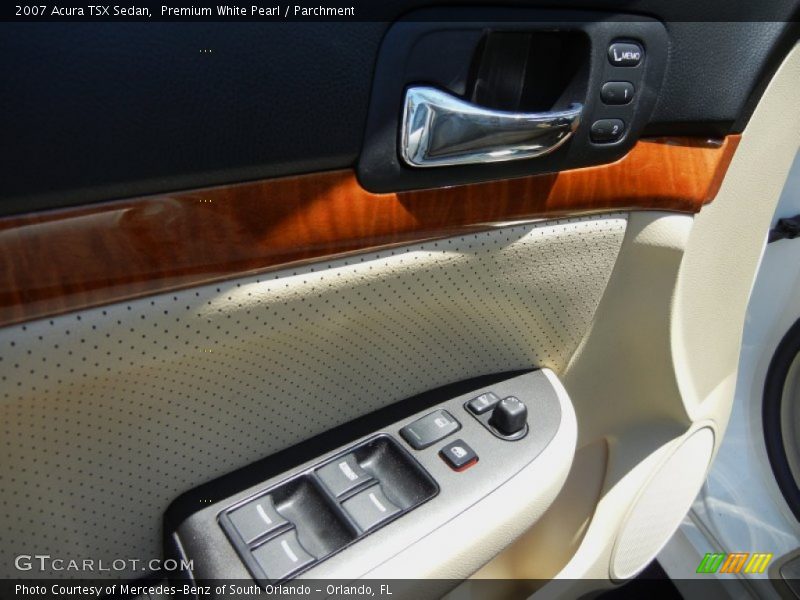 Premium White Pearl / Parchment 2007 Acura TSX Sedan