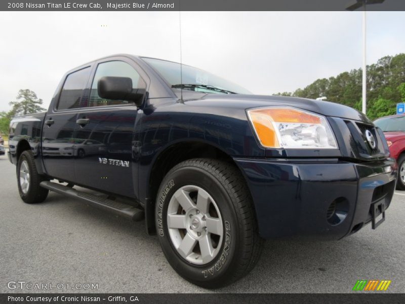 Majestic Blue / Almond 2008 Nissan Titan LE Crew Cab