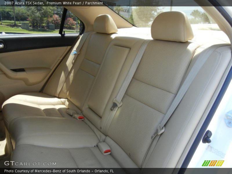 Premium White Pearl / Parchment 2007 Acura TSX Sedan