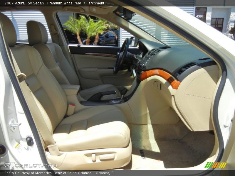 Premium White Pearl / Parchment 2007 Acura TSX Sedan