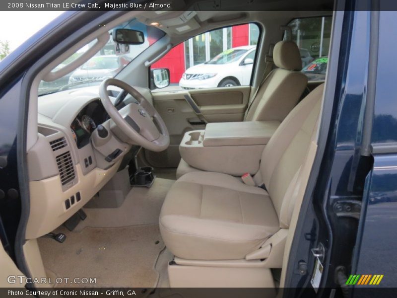 Majestic Blue / Almond 2008 Nissan Titan LE Crew Cab