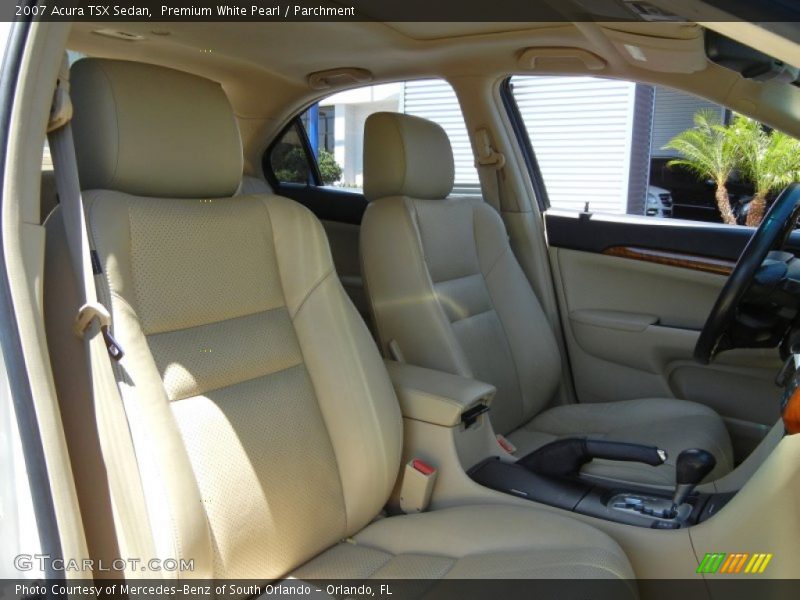 Premium White Pearl / Parchment 2007 Acura TSX Sedan