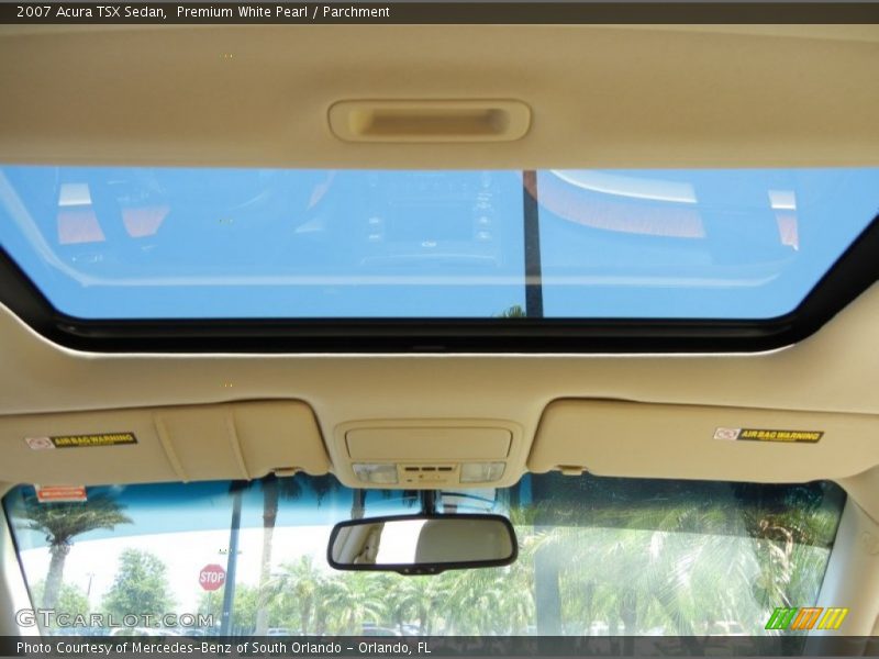 Premium White Pearl / Parchment 2007 Acura TSX Sedan
