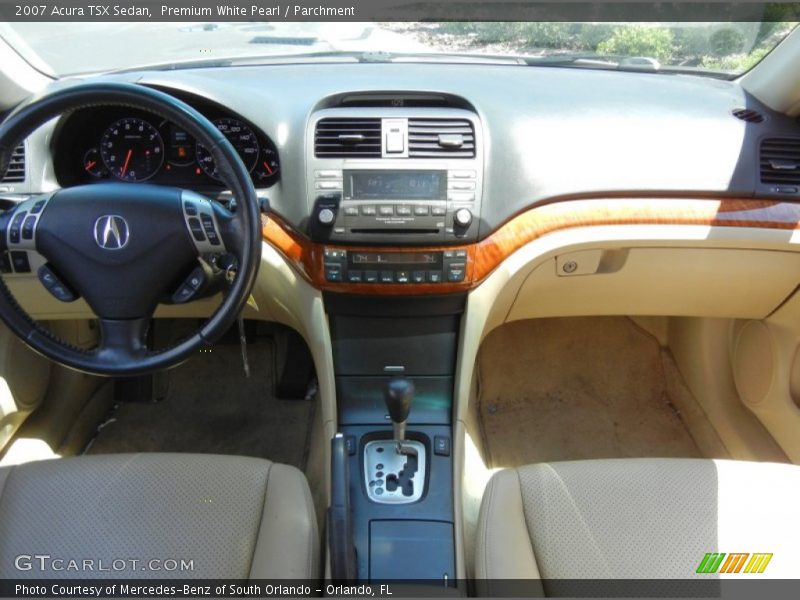 Premium White Pearl / Parchment 2007 Acura TSX Sedan