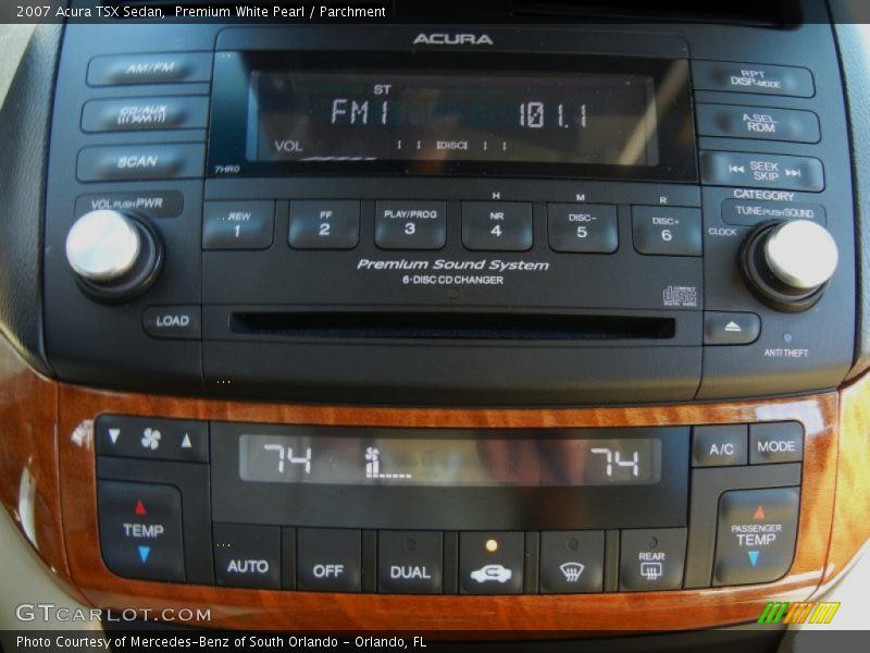 Premium White Pearl / Parchment 2007 Acura TSX Sedan
